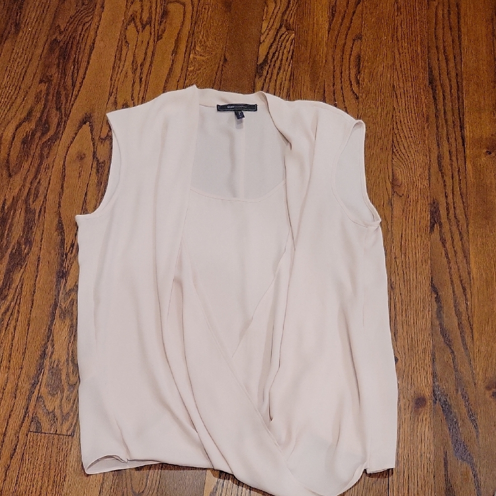 Elegant Cream Sleeveless Top